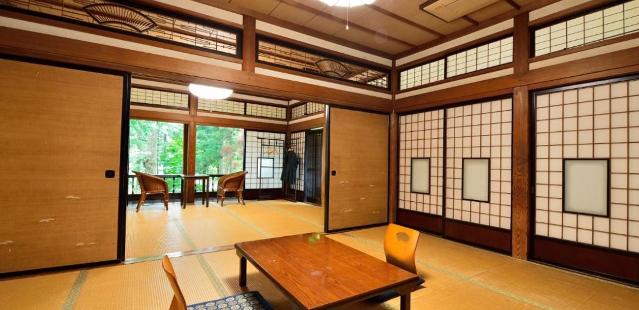 Traditional Japanese-style tatami rooms