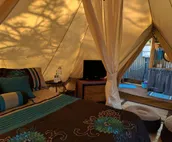 Sibley Bell Tent 2 @EvansCliff, Hot Tub! Beautiful Canyon High-rise deck