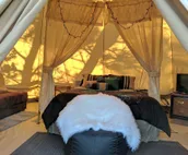 Sibley Bell Tent 2 @EvansCliff, Hot Tub! Beautiful Canyon High-rise deck