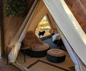 Sibley Bell Tent 2 @EvansCliff, Hot Tub! Beautiful Canyon High-rise deck