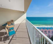 Designer Decor, Oversized Balcony, Beach View, Steps to Tropical Pool & Beach