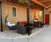 Stay in historic downtown Hays in upscale accommodations