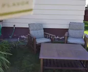 One bedroom apartment, that sleeps up to 2 adults and one child w/ a large yard.
