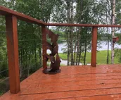 The Rusty Salmon Lake House with Deck and Dock
