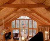 No Stress At All - Secluded & cozy cabin  with wall-to-wall windows