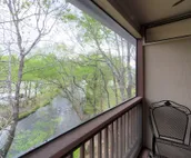 At River`s Edge On The Hooch - Amazing 3-level condo with 2 hot tubs overlooking