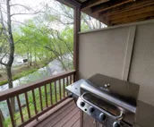At River`s Edge On The Hooch - Amazing 3-level condo with 2 hot tubs overlooking
