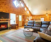 Sunny Woods Cabin - Beautifully designed modern rustic getaway with fire pit