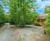 Sunny Woods Cabin - Beautifully designed modern rustic getaway with fire pit