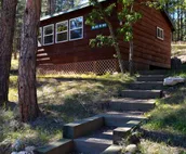 Cozy cabin in the woods