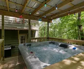 Dreamcatcher - Pet-Friendly Cozy rustic cabin with hot tub and fire pit only 10