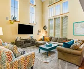 Inviting house near the beach with private hot tub & game room
