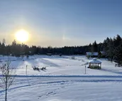 Perfect log cabin with fireplace near skiing, snowmobiling, and more!