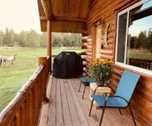 Perfect log cabin with fireplace near skiing, snowmobiling, and more!