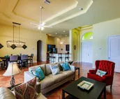 Scenic water view. 2 master suites with direct pool access. Villa Casa Amarilla