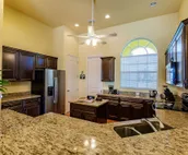 Scenic water view. 2 master suites with direct pool access. Villa Casa Amarilla
