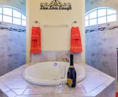 Scenic water view. 2 master suites with direct pool access. Villa Casa Amarilla