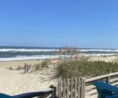 On the Beach w/direct beach access & Ocean Views! Electric Fireplace for winter!