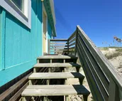 On the Beach w/direct beach access & Ocean Views! Electric Fireplace for winter!