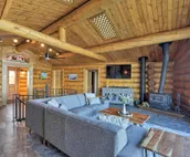 Fairbanks Log Cabin w/ Waterfront Deck & Views!