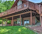 Cabin on Lake w/ 63 Acres & Trails + Guest House!