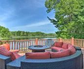 Cabin on Lake w/ 63 Acres & Trails + Guest House!