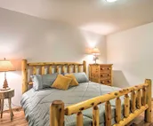 Cabin on Lake w/ 63 Acres & Trails + Guest House!