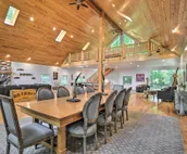 Cabin on Lake w/ 63 Acres & Trails + Guest House!