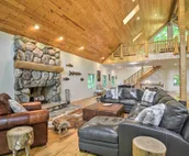 Cabin on Lake w/ 63 Acres & Trails + Guest House!