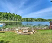 Cabin on Lake w/ 63 Acres & Trails + Guest House!