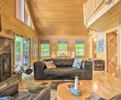 Cabin on Lake w/ 63 Acres & Trails + Guest House!