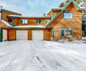 Spacious townhouse with ski & mountain views, deck, grill, & fireplace