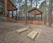 Luxury Cabin in the Woods w/ Hot Tub & Yard Games!