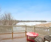 Birder's Home on the Galien River Preserve w/ Huge Deck, Fireplaces & Great View