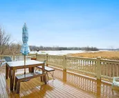 Birder's Home on the Galien River Preserve w/ Huge Deck, Fireplaces & Great View