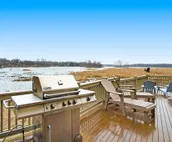 Birder's Home on the Galien River Preserve w/ Huge Deck, Fireplaces & Great View