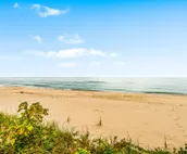 Lakefront home with private pool, hot tub, guest house & private beach