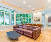 Lakefront home with private pool, hot tub, guest house & private beach