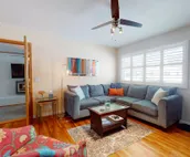 Vibrant home with WiFi, yard, patio & firepit - near restaurants & shopping