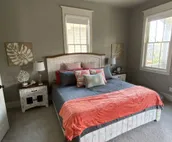 Two story home steps from restaurants, pools, and swim beach at Lake Eufaula!