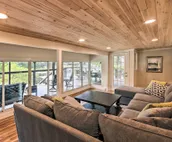 Modern Lakefront Home w/ Dock, Deck & Boat Slip!