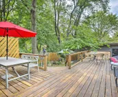 Overland Park Home w/ Deck & Waterfall Pond!