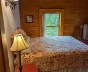 Beautiful Log Home on 5 quiet acres with private beach-steps down the road!