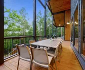 Brookhaven · Brookhaven, a hillside hideaway for 11, 4 BR  4 BA, hot tub, fir...