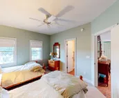 Dog-friendly golf getaway by the beach with private pool, hot tub & deck