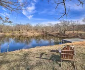 Grand Tulsa Getaway with Private Pond, Dock & Deck