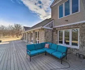 Grand Tulsa Getaway with Private Pond, Dock & Deck