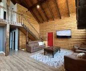Family friendly lakefront chalet with hot tub and master suite