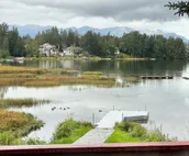 Family friendly lakefront chalet with hot tub and master suite
