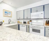 Slopeside condo with a full kitchen & deck plus shared game room & sauna